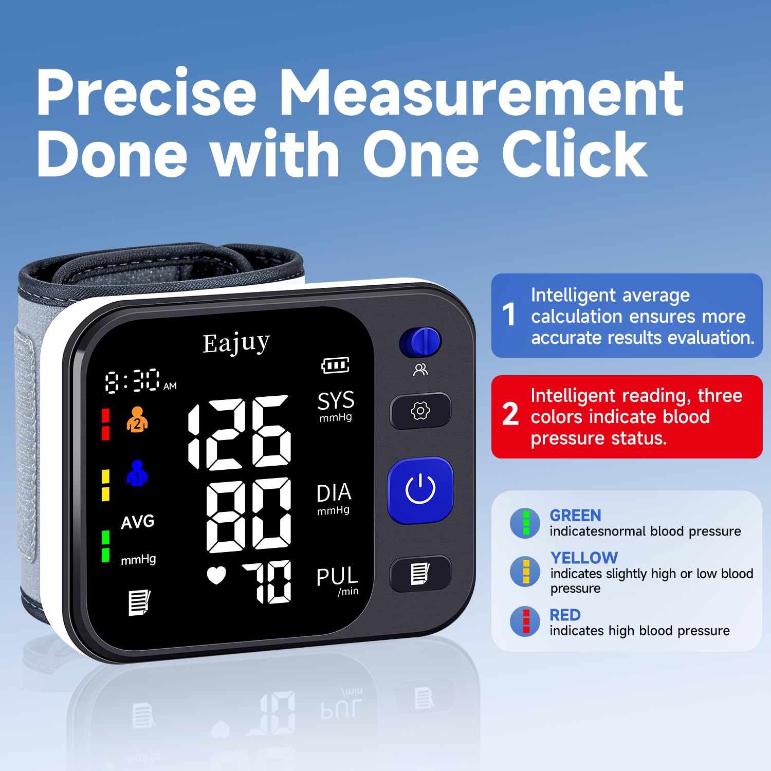Wrist Blood Pressure Monitor features